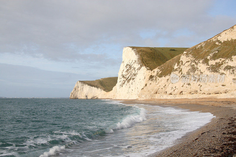 Swyre Head和光荣的多塞特海岸，英格兰